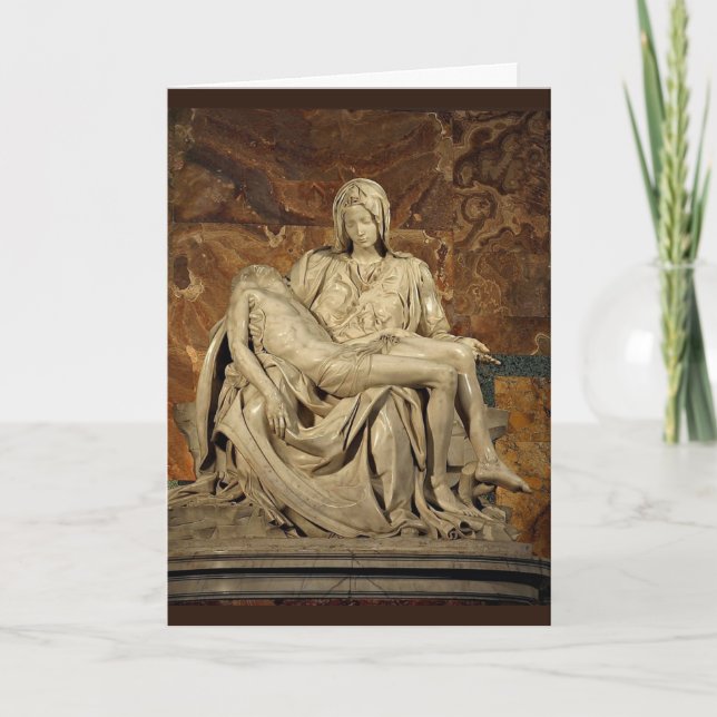 MICHELANGELO PIETA CARD FEIERTAGSKARTE (Vorderseite)