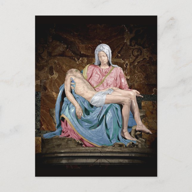 MICHELANGELO PIETA POSTCARD FEIERTAGSPOSTKARTE (Vorderseite)