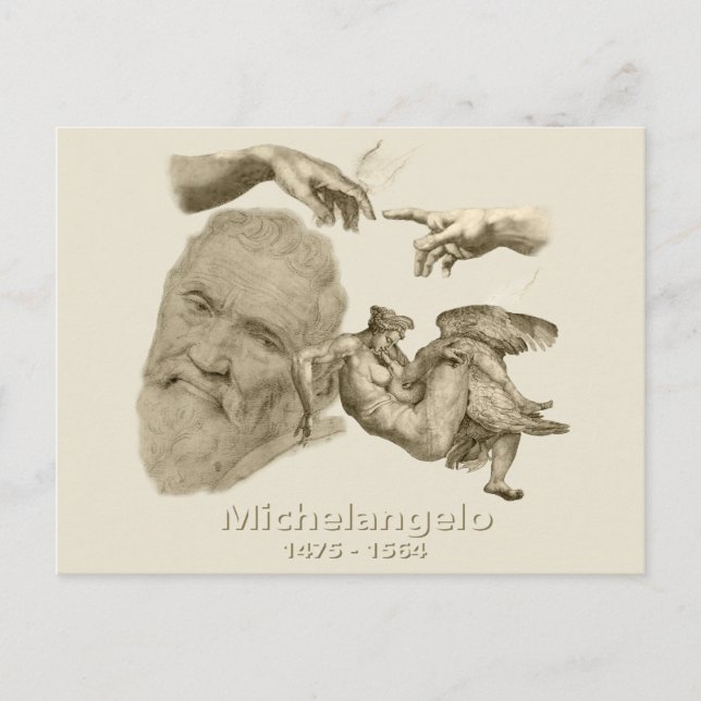 Michelangelo Postkarte (Vorderseite)