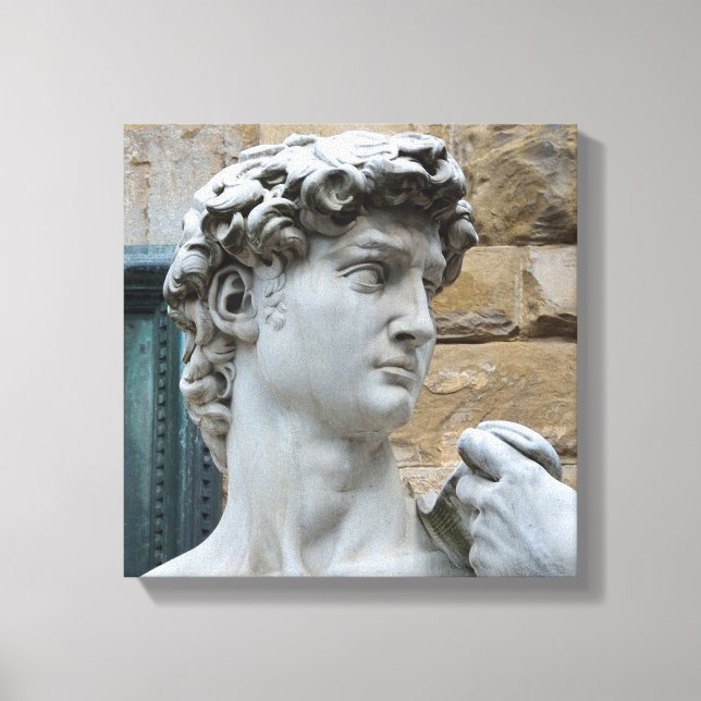 Michelangelo’s David Leinwanddruck (Vorderseite)