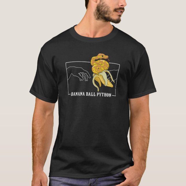 Michelangelo Schöpfung Adams Banana Ball Python S T-Shirt (Vorderseite)