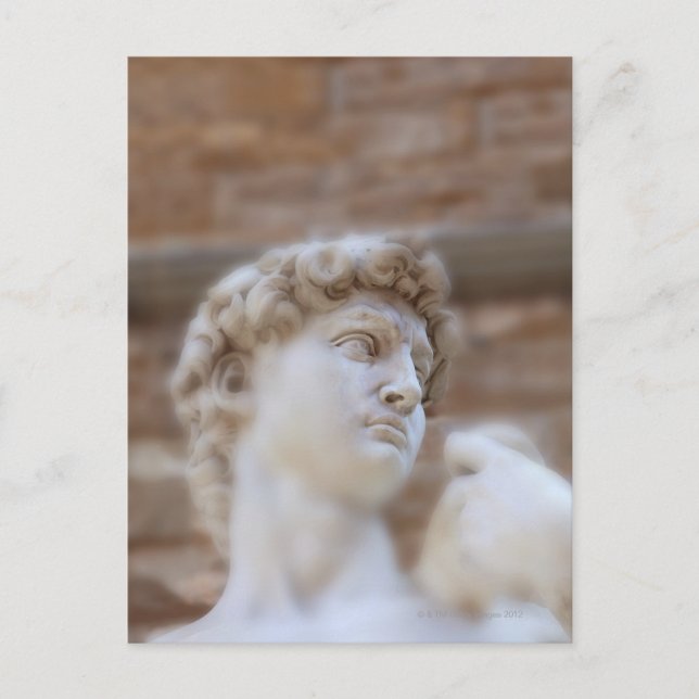 Michelangelo Statue DAVID Detail nahe Aussicht Postkarte (Vorderseite)