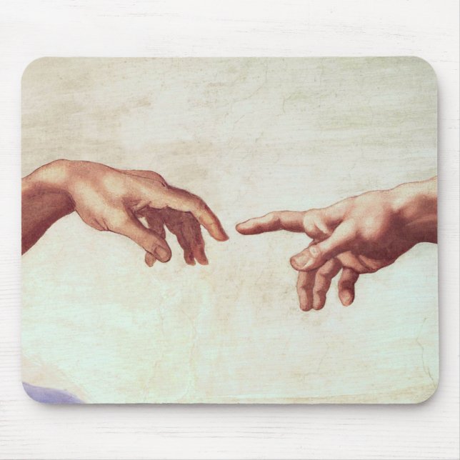 Michelangelo übergibt Mausunterlage Mousepad (Vorne)