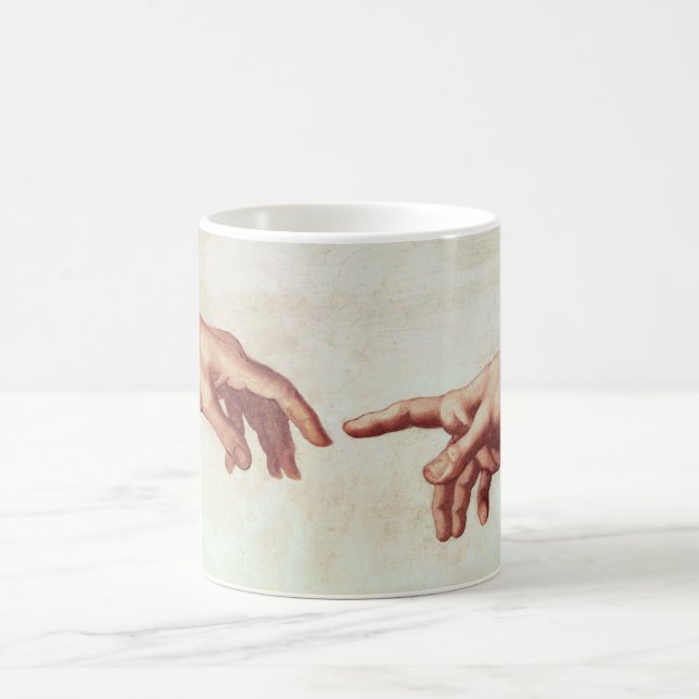 Michelangelo übergibt Tasse (Mittel)