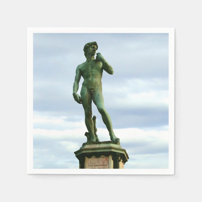 Michelangelos David 2 Serviette (Vorderseite)