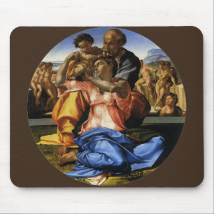 Michelangelo's Doni Tondo oder Doni Madonna Mousepad