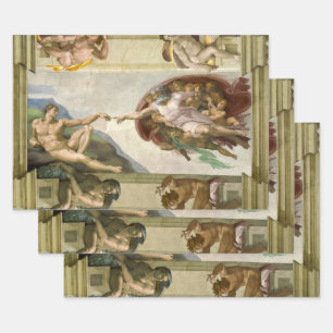 Michelangelos Erschaffung des Menschen (Erschaffun Geschenkpapier Set