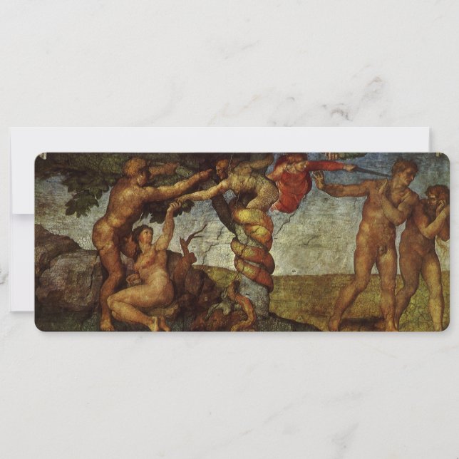 Michelangelos Fall und Ausweisung, Garten Eden (Vorderseite)