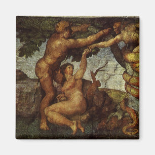 Michelangelos Fall und Ausweisung, Garten Eden Magnet