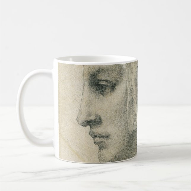 Michelangelos idealer Leiter einer Frau Kaffeetasse (Links)