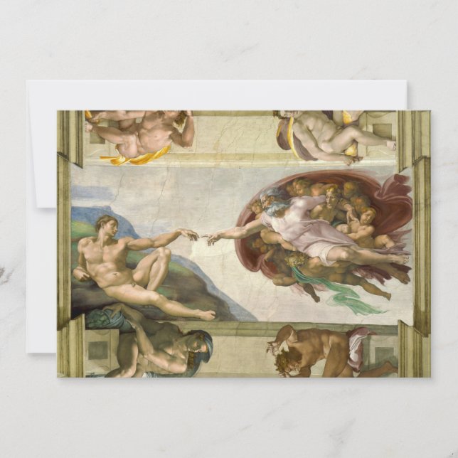 Michelangelos Menschenerschaffung (Schöpfung Adams (Vorderseite)