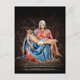 Michelangelos Pietà (1498–1499) DAS LAMM GOTTES Feiertagspostkarte