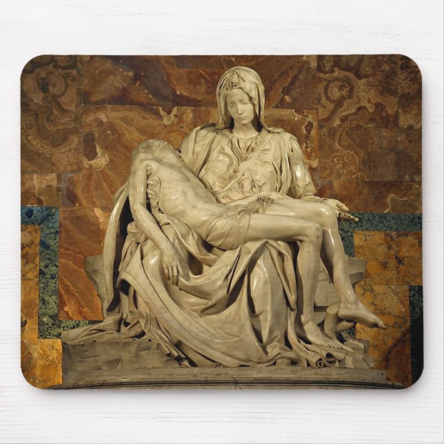 Michelangelos Pieta in St Peter Basilika Mousepad (Vorne)