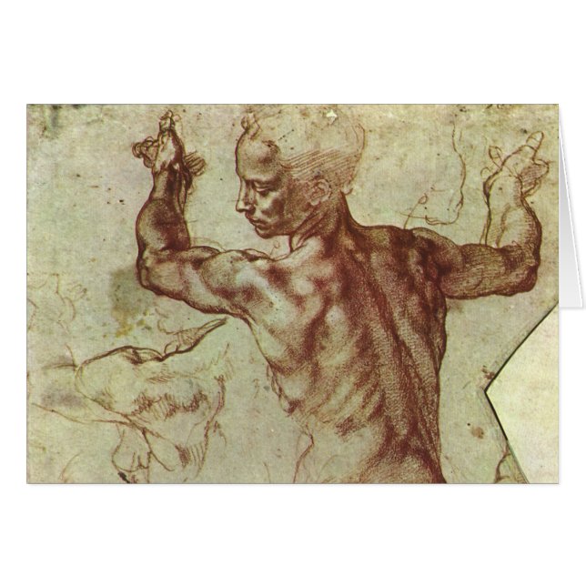 Michelangelos Studie einer libyschen Sibylle (Vorderseite (Horizontal))