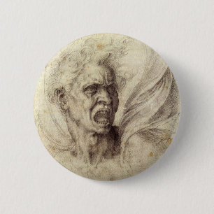 Michelangelos verdammte Seele, Kopf eines Mannes Button