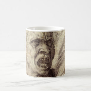 Michelangelos verdammte Seele, Kopf eines Mannes Kaffeetasse