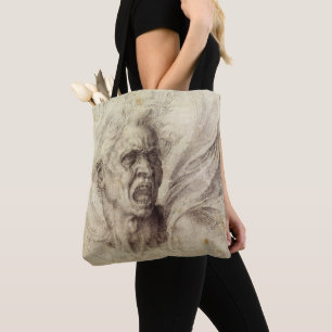 Michelangelos verdammte Seele, Kopf eines Mannes Tasche