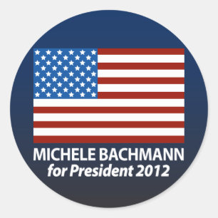Michele Bachmann für Präsidenten 2012 Runder Aufkleber