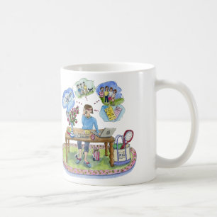 Michele-Kunst, pinkcake, MSG Zentrale feiernd! Kaffeetasse