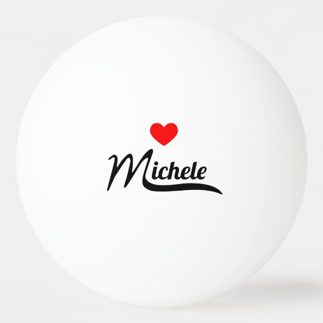 Michele Tischtennisball (Vorderseite)