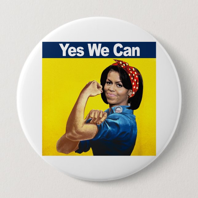 MICHELLE der NIETENEINSCHLÄGER - JA WIR CAN.png Button (Vorderseite)