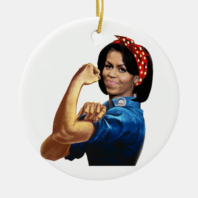 MICHELLE DER NIETENEINSCHLÄGER KERAMIK ORNAMENT (Vorne)