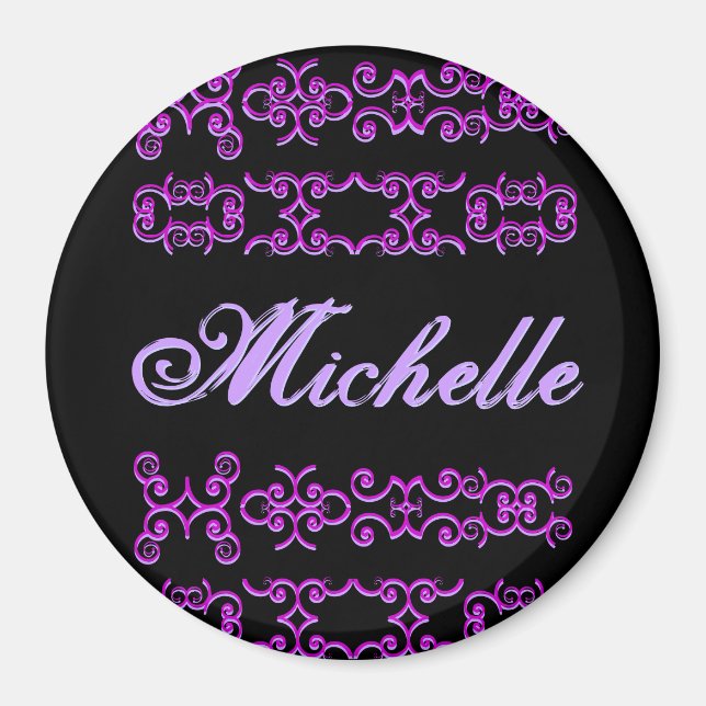 Michelle Designer Nom Magnet (Devant)