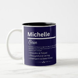 Michelle, Girl Personalized Name Definition Mug