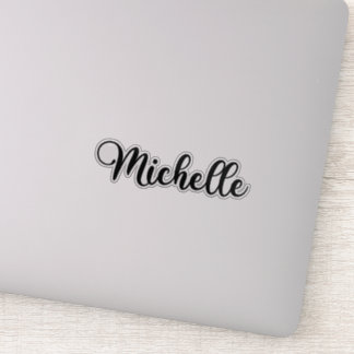 Michelle Name - Handgeschriebene Kalligrafie Aufkleber