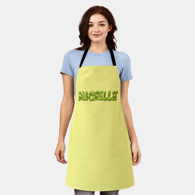 Michelle Name Kiwi Design Küchenschürze Schürze (Getragen)