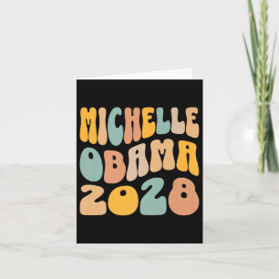 Michelle Obama 2028 für Präsident Resist Wavy Groo Karte