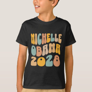 Michelle Obama 2028 für Präsident Resist Wavy Groo T-Shirt