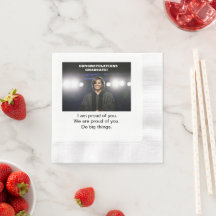 Michelle Obama - Abschluss Paper Napkin