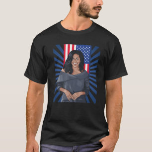 Michelle Obama American International Women Histor T-Shirt
