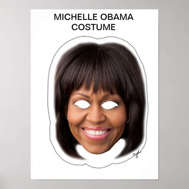 Michelle Obama Costume Poster (Vorne)