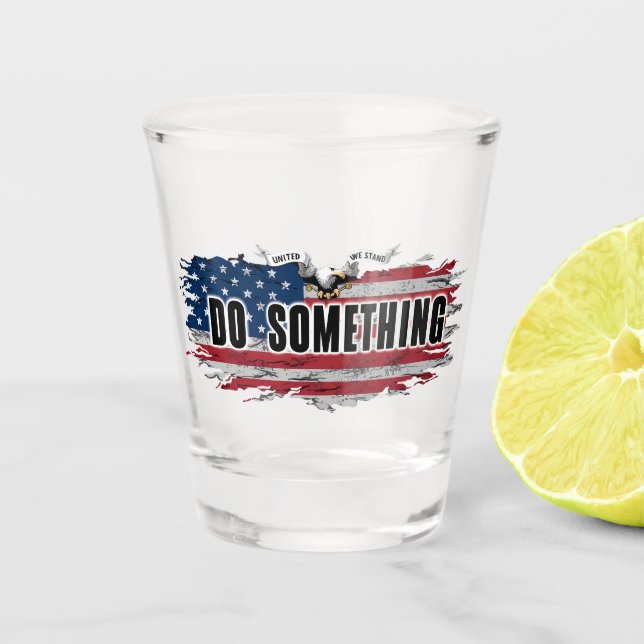 MICHELLE OBAMA "DO some" Shotglas Schnapsglas (Vorderseite)