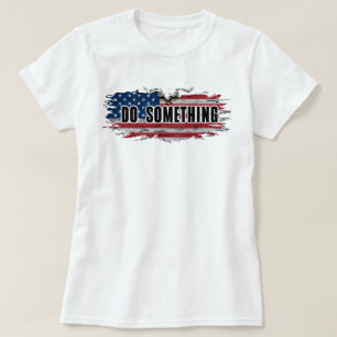 MICHELLE OBAMA "FAIS QUELQUE CHOSE" T-SHIRT FEMME