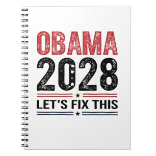 Michelle Obama für Präsident Obama 2028 Notizblock