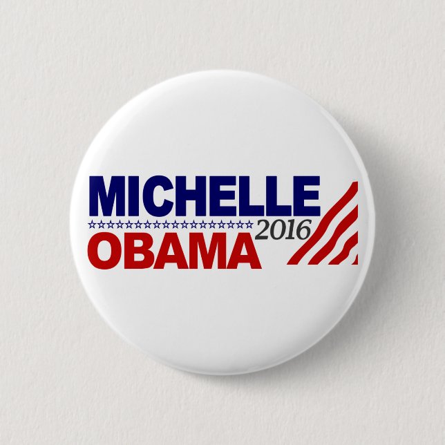 Michelle Obama für Präsidenten 2016 Button (Vorderseite)