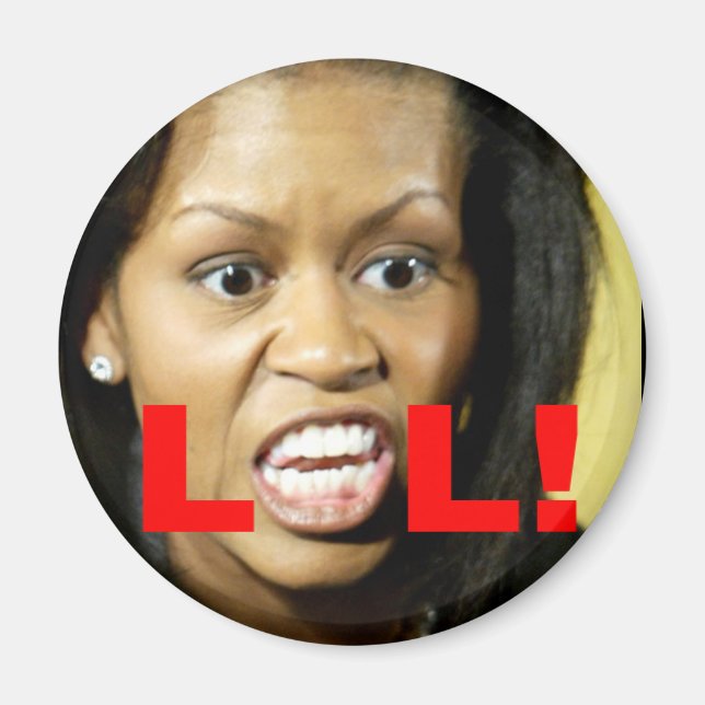 Michelle Obama LOL Magnet (Vorne)