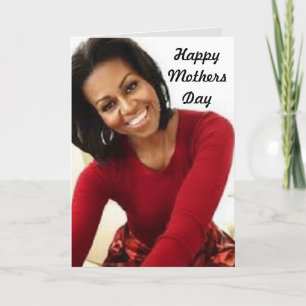 MICHELLE OBAMA MÈRES DAY Carte de voeux pliée