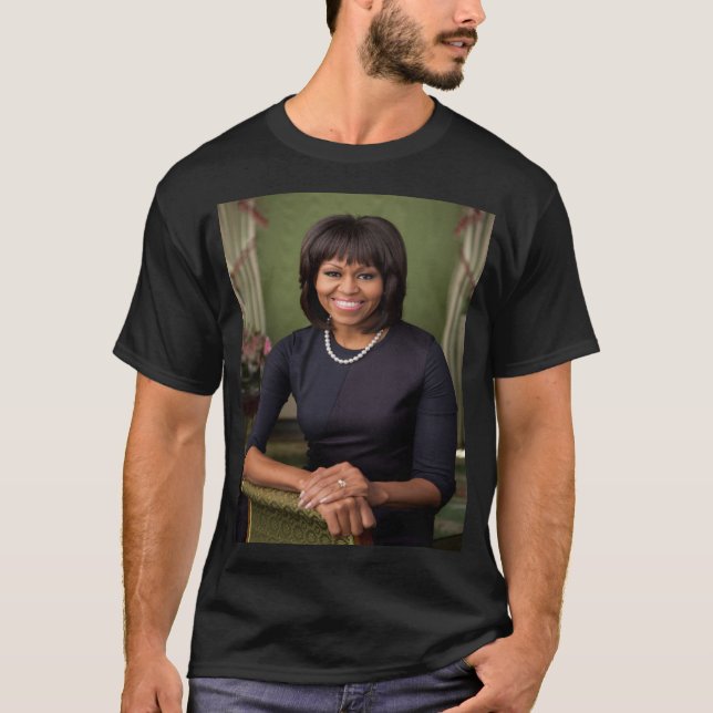 Michelle Obama Offiziell Portrait T-Shirt (Vorderseite)