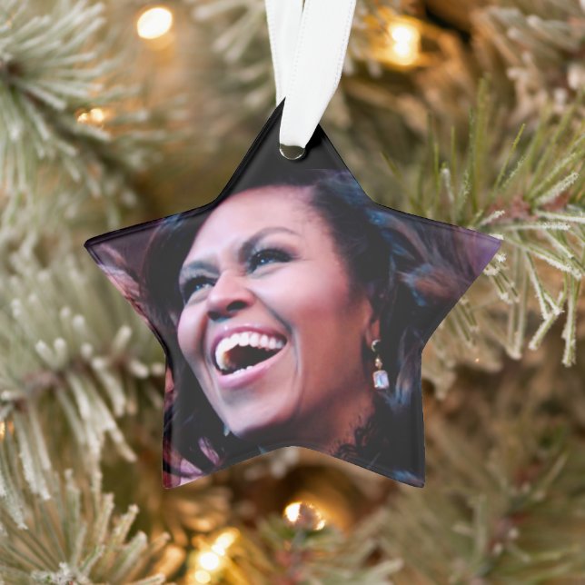 MICHELLE OBAMA ORNAMENT (Baum)