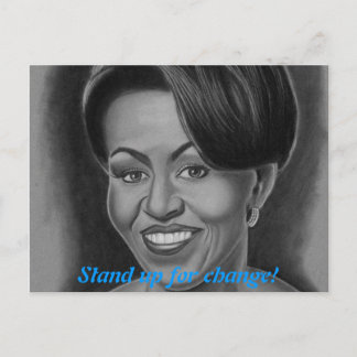 Michelle Obama Post Card Postkarte