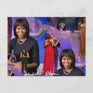 Michelle Obama Postkarte