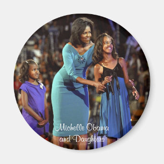 Michelle Obama und Daughters Magnet