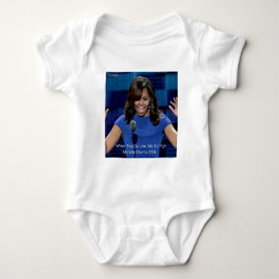 Michelle Obama "We Go High" Collectible Baby Strampler