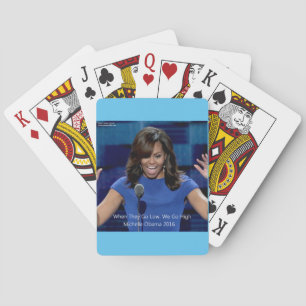 Michelle Obama "Wir machen es besser" Sammlerstück Spielkarten
