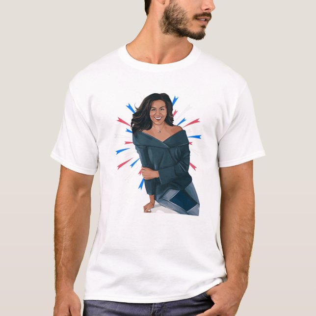 Michelle Obamas Tag der schwarzen Geschichte T-Shirt (Vorderseite)