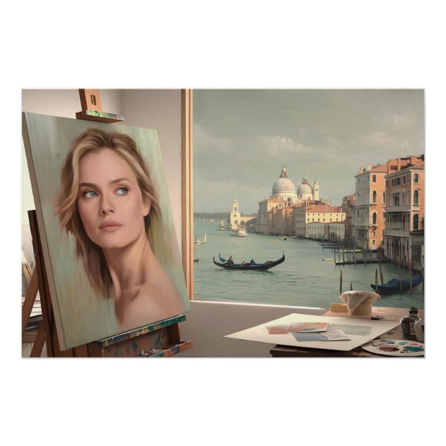 Michelle Pfeiffer Portrait in Progress - Pastel Poster (Vorderseite)